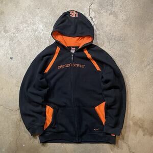 Retro Y2K Orange Men’s Collage Oregon State University Hoodie Sweatshirt XL